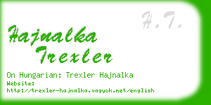 hajnalka trexler business card